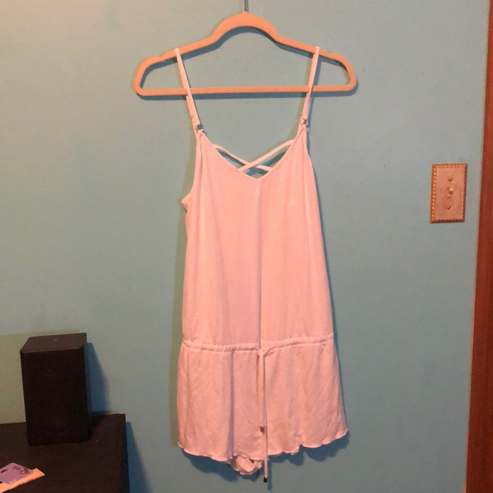 White Casual Romper